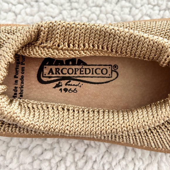 ARCOPEDICO Casual Slip-on Tan Knit Shoes. Women’s Size 8. Made In Portugal. - Picture 7 of 9